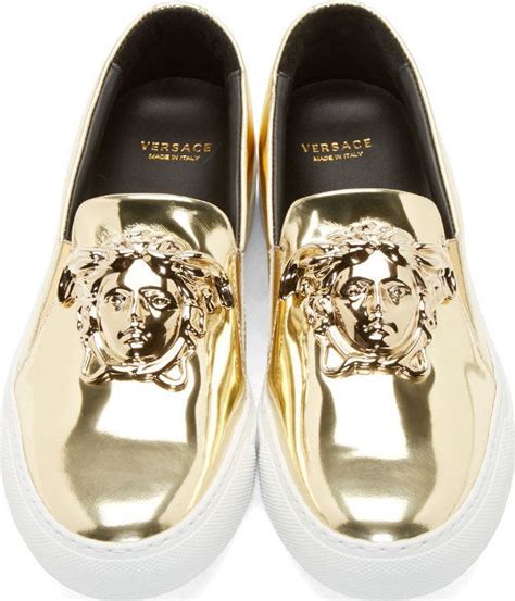 versace white gold slip|versace shoes bloomingdale.